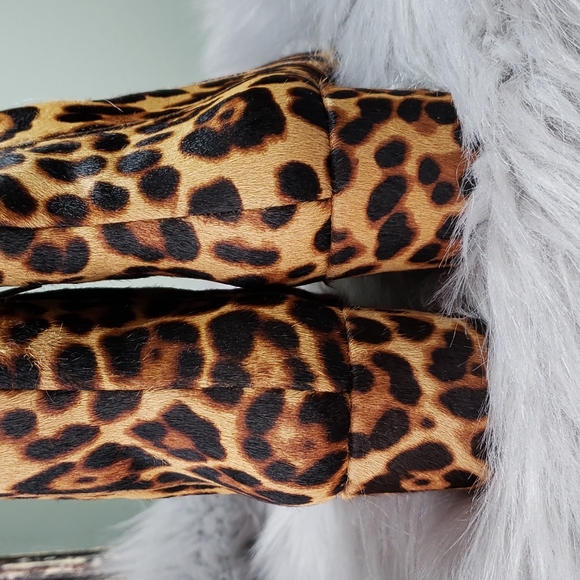 Madewell Leopard Calf Skin Leather Booties size 8 - Picture 5 of 6